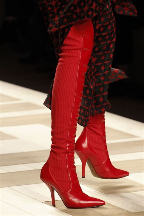 fendi fw17 red boots|red FENDI Women Boots .